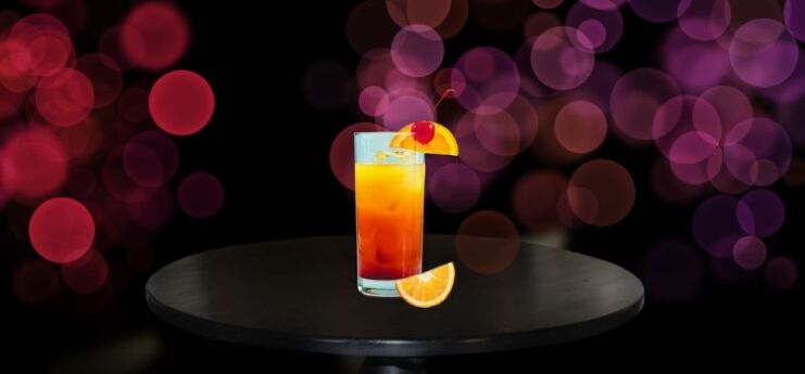 Tequila Sunrise on a Desk