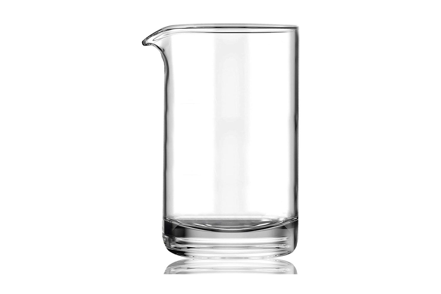 Cocktail Mixing Glass with Seamless and Handblown Construction - Old Fashioned Bar Mixer Glass - Plain Design