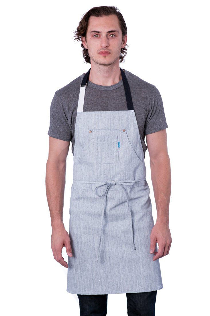 BlueCut Hatfield Waxed Denim Apron Frost