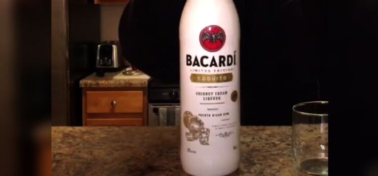 Bottle of Bacardi Coquito Coconut Cream Liqueur