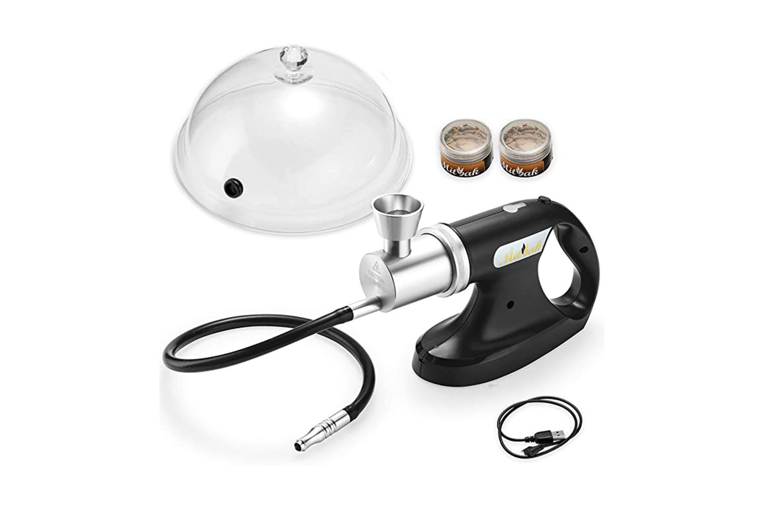 MITBAK Portable Handheld Cold Smoking Gun with Dome Lid and Woodchips