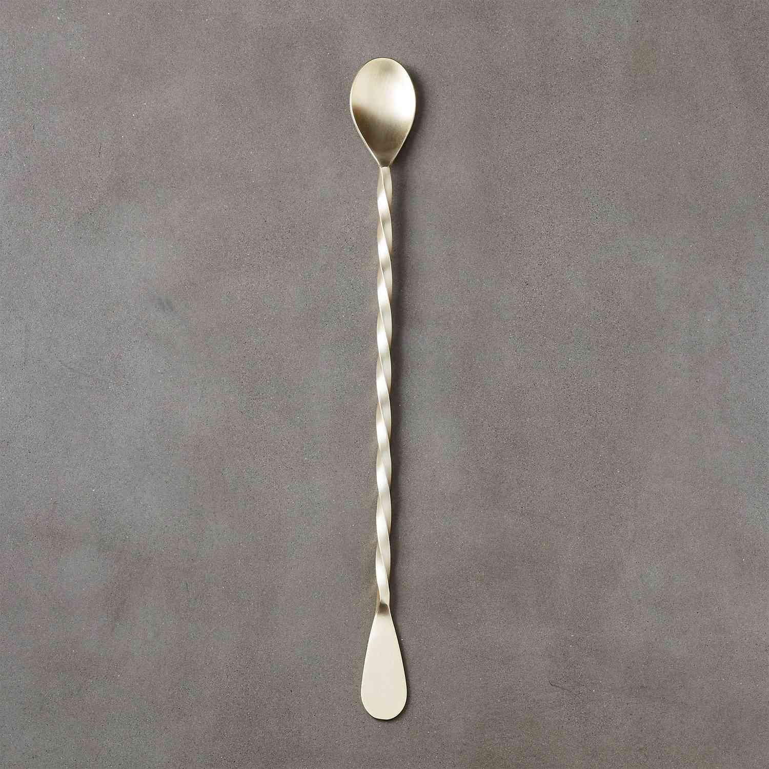 CB2 Brushed Gold Cocktail Stirrer